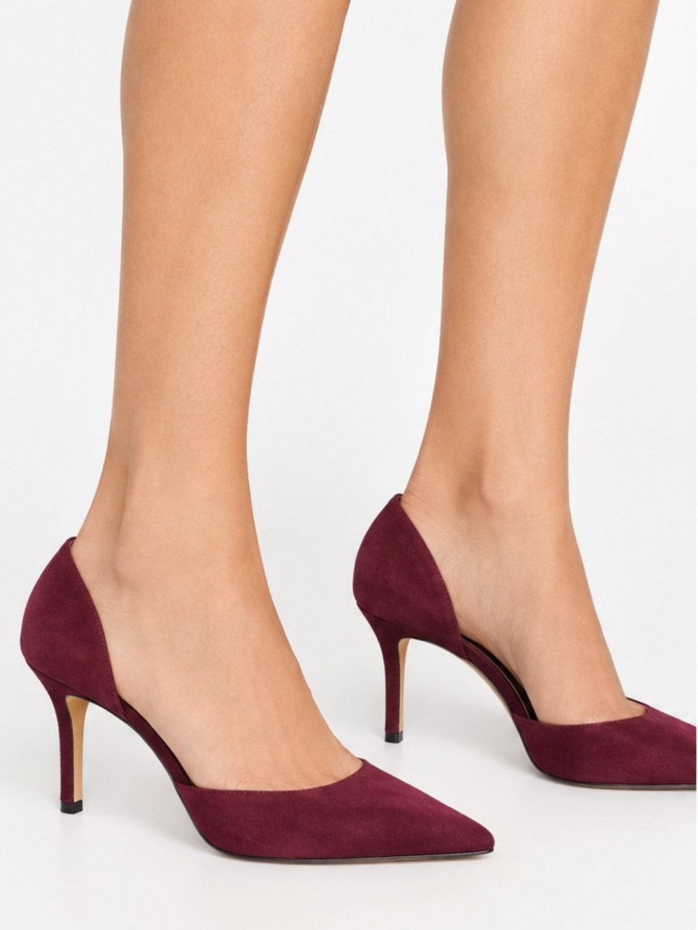 Vince Maroon leather heels
